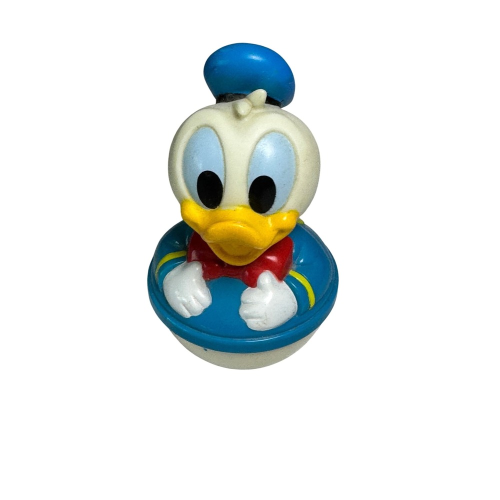 Vintage Donald Duck Roly Poly‎ Tumbler Toy Vintage Disney Character Collectible